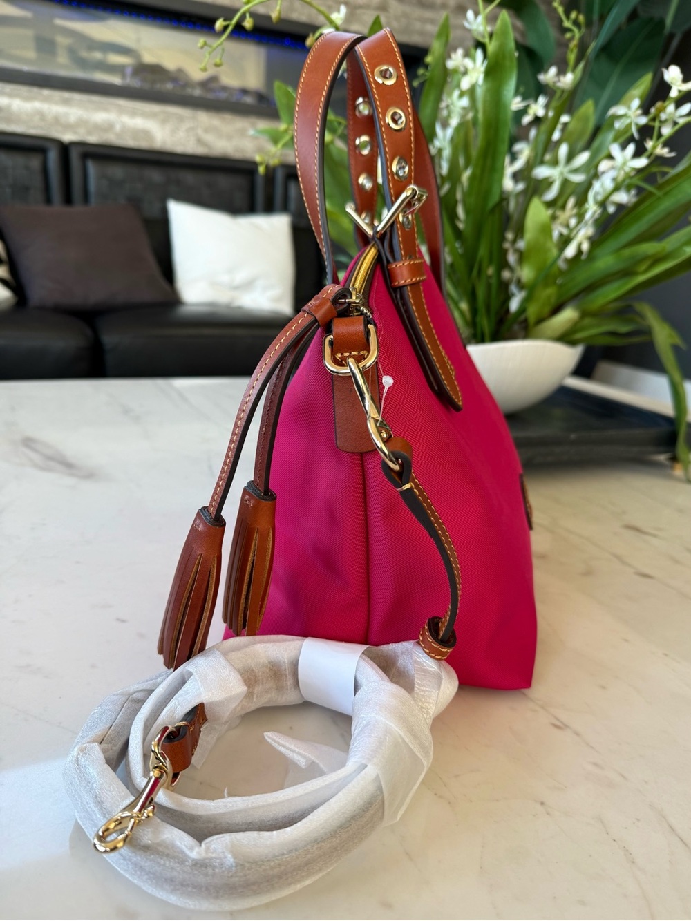 New Dooney & Bourke Nylon Trina Satchel - Picture 3 of 16